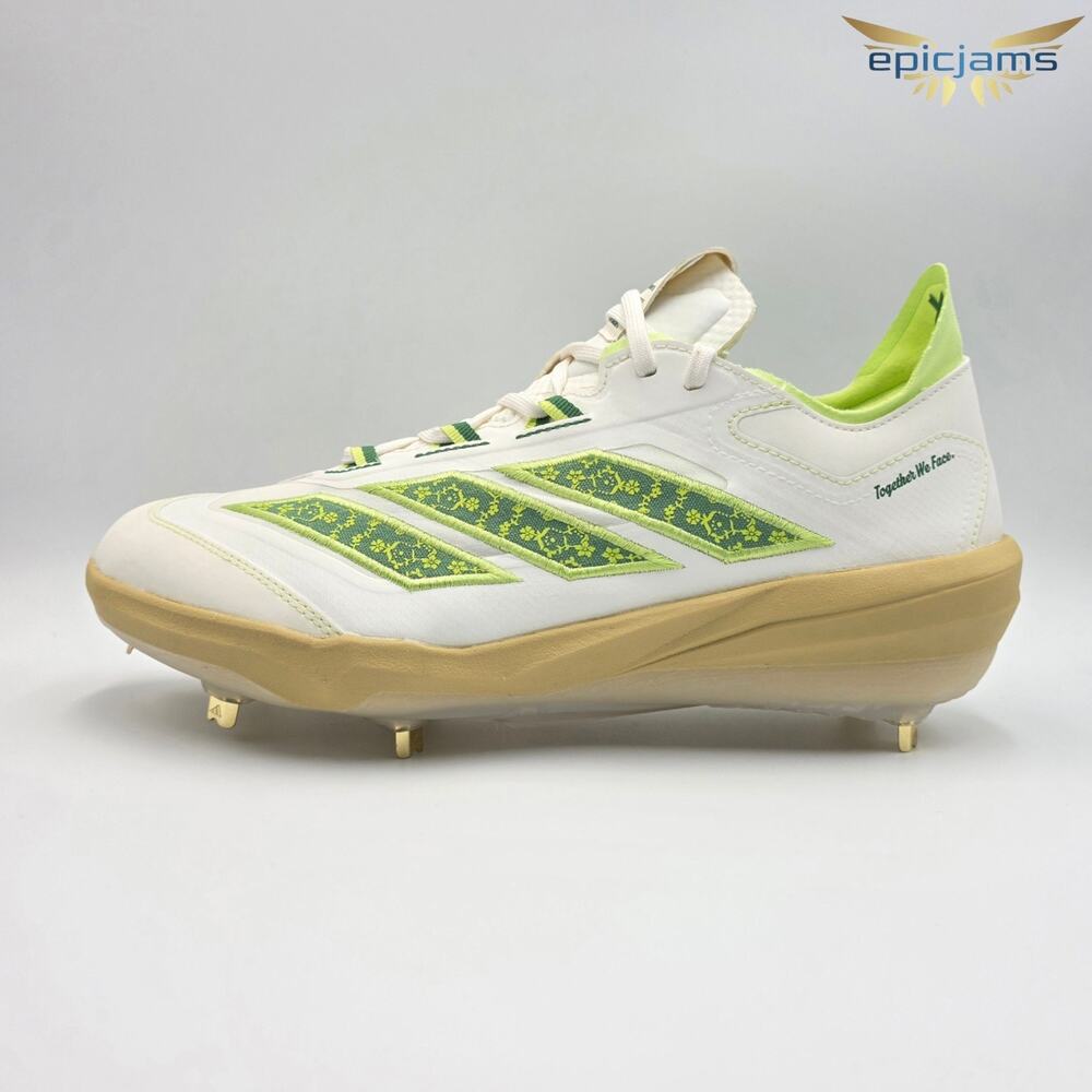 Adidas Adizero Impact MHA Men’s Sz 11.5 Baseball Cleats JQ8233 White Pulse Lime